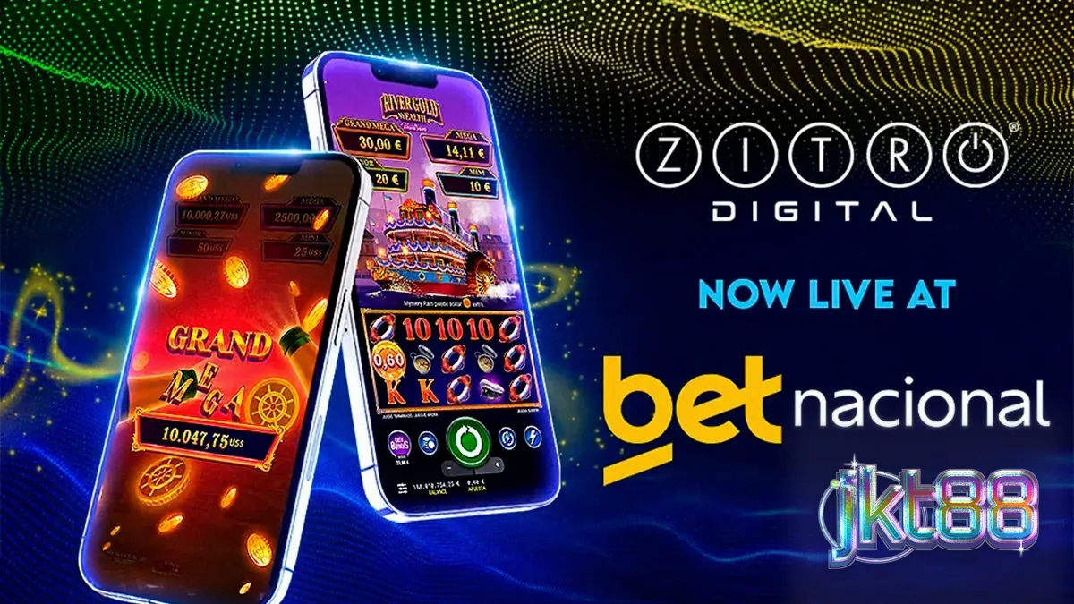 Tampilan antarmuka permainan slot digital di perangkat seluler